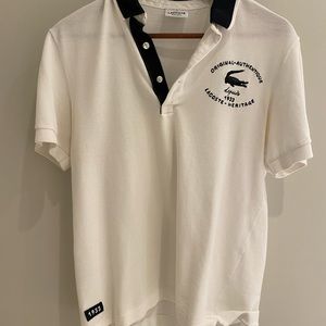 Lacoste white polo